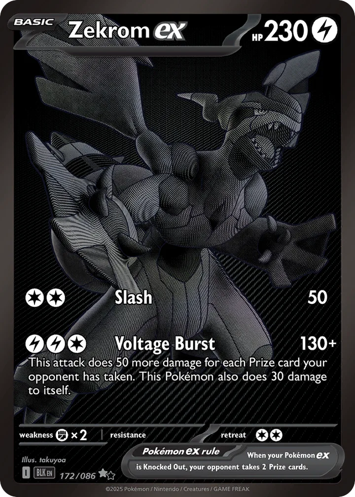 Zekrom ex, Black Bolt 172/086