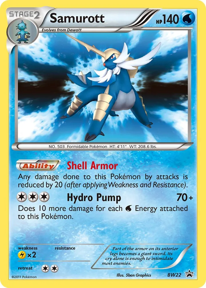 Samurott, Black & White Promos BW22