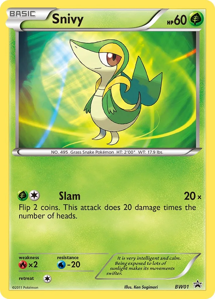 Snivy, Black & White Promos BW01