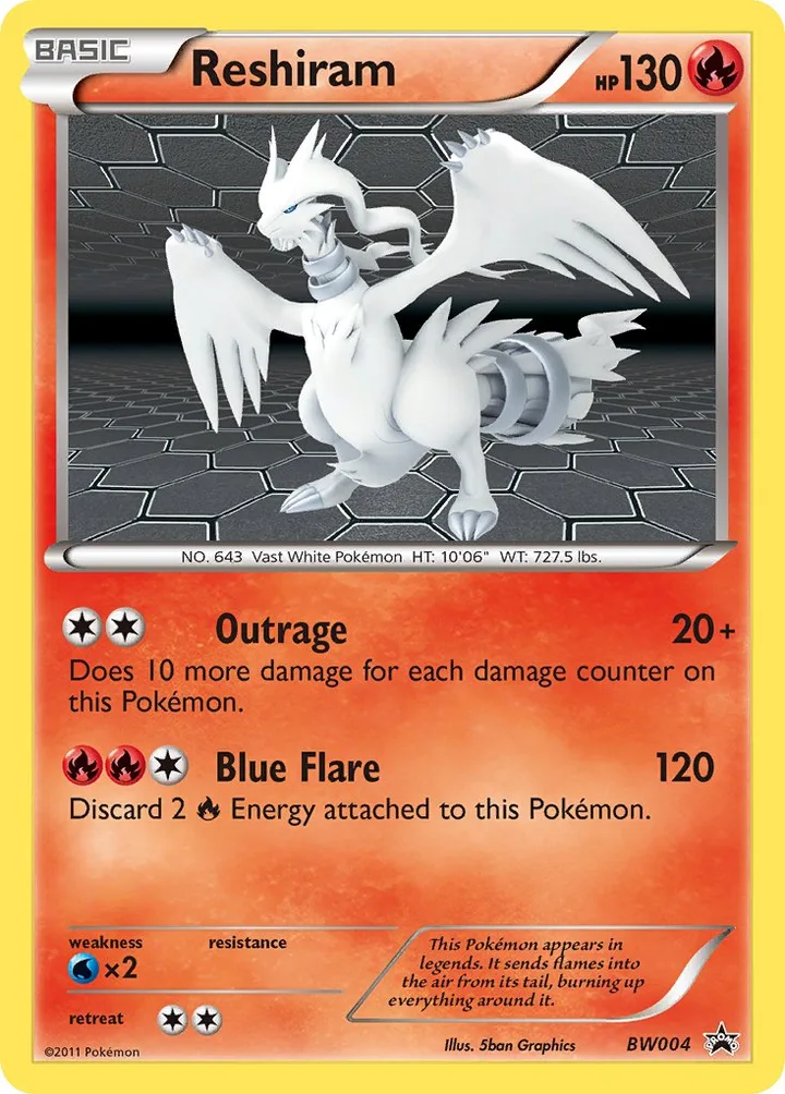 Reshiram, Black & White Promos BW004