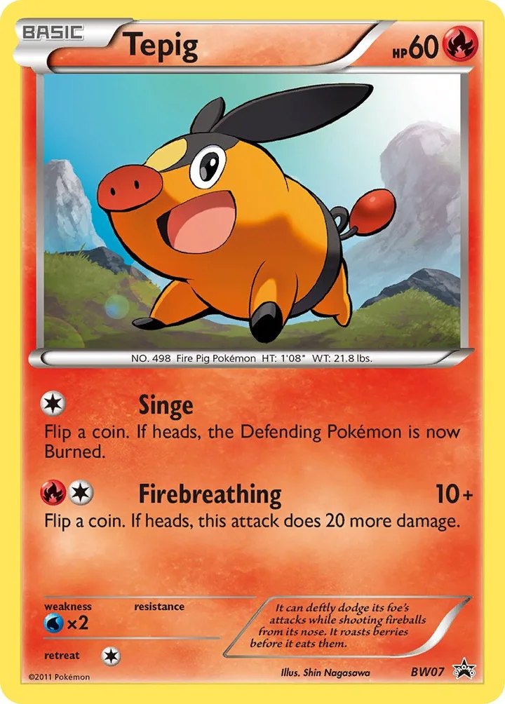 Tepig, Black & White Promos BW07