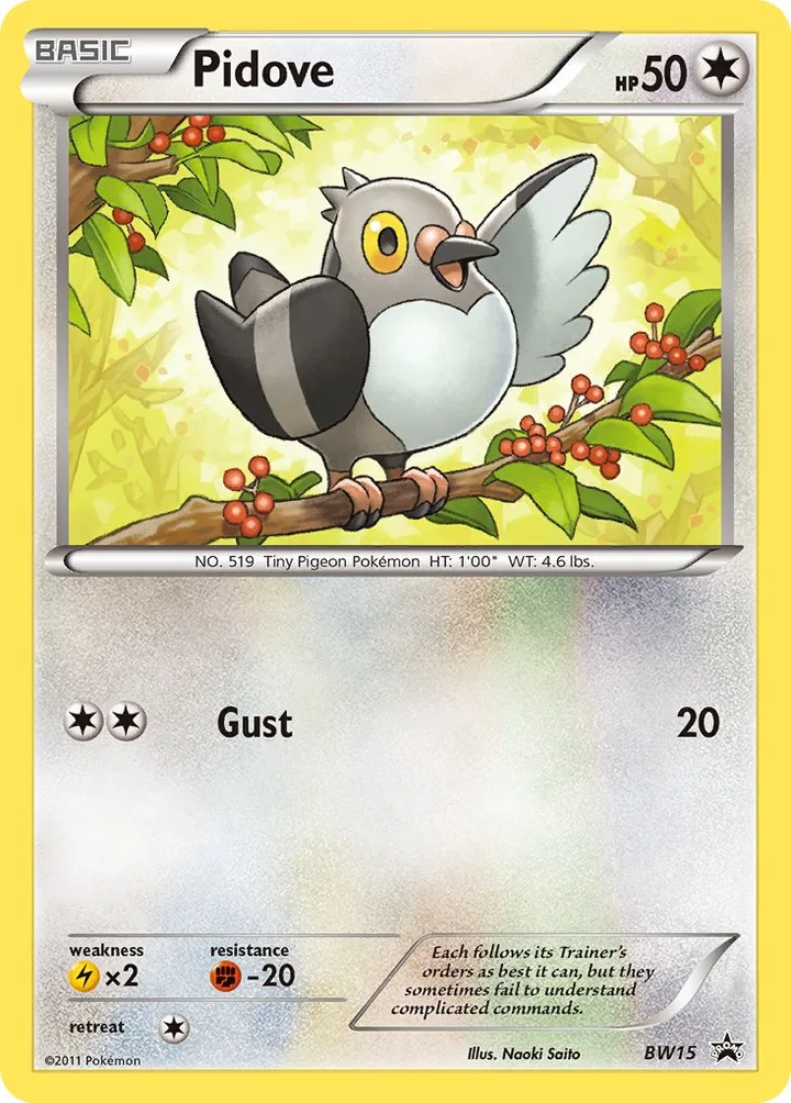 Pidove, Black & White Promos BW15