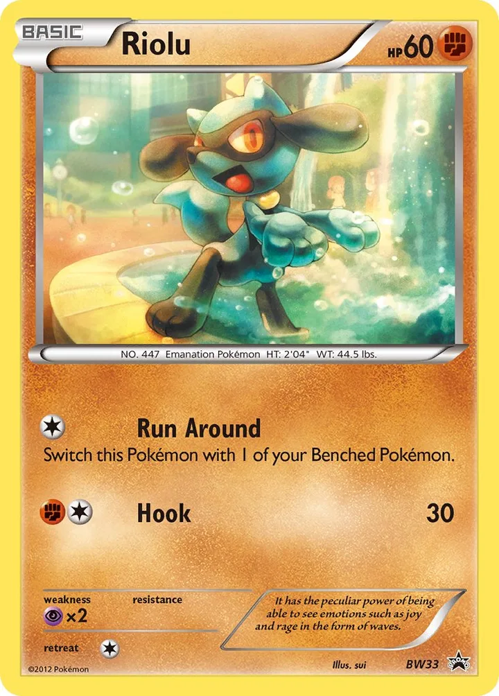 Riolu, Black & White Promos BW33