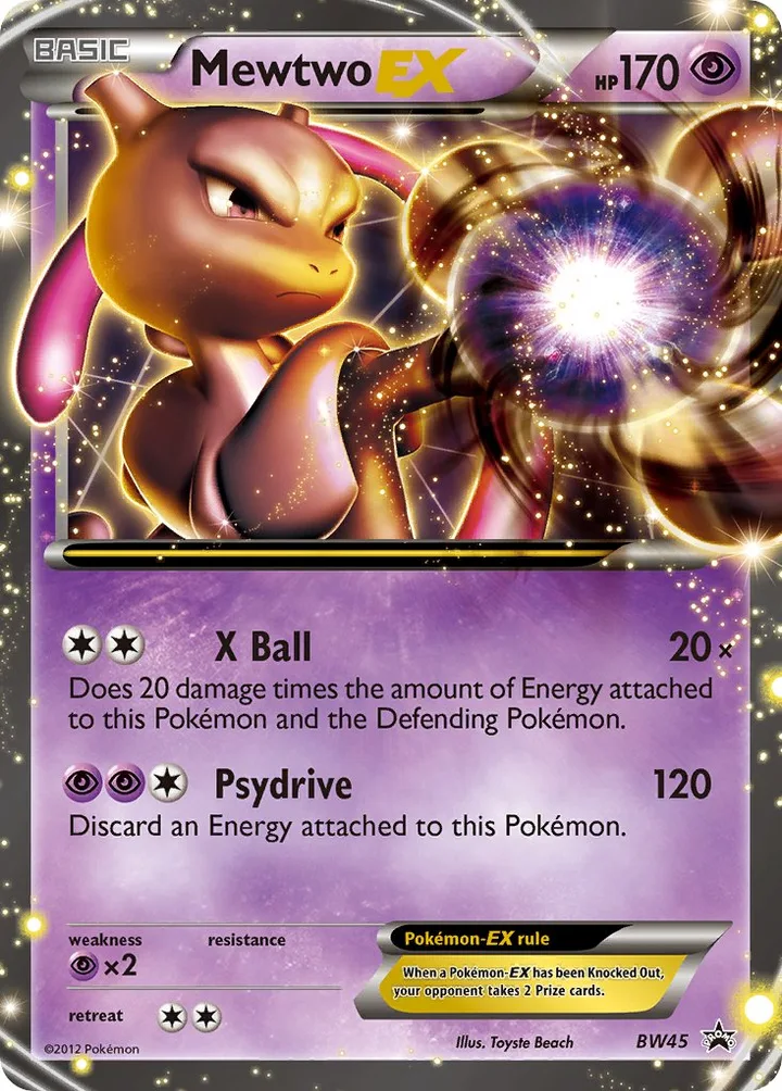 Mewtwo-EX, Black & White Promos BW45