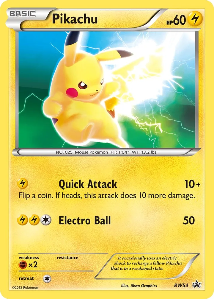 Pikachu, Black & White Promos BW54