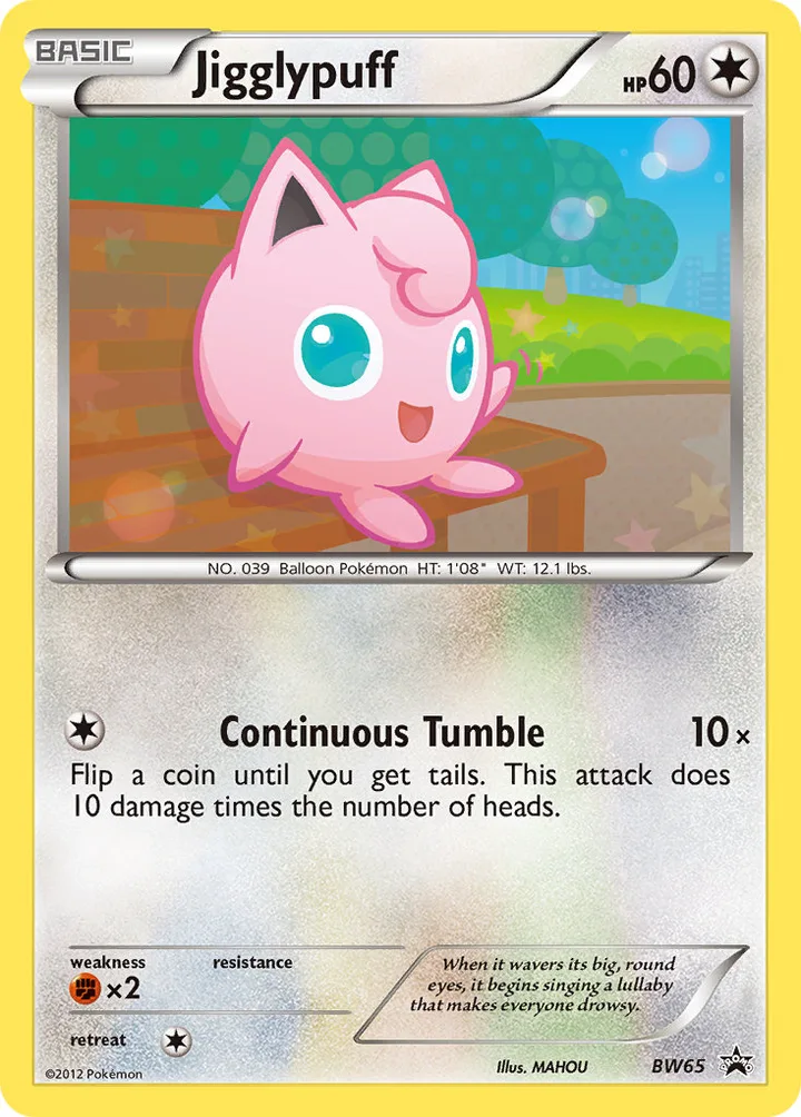 Jigglypuff, Black & White Promos BW65