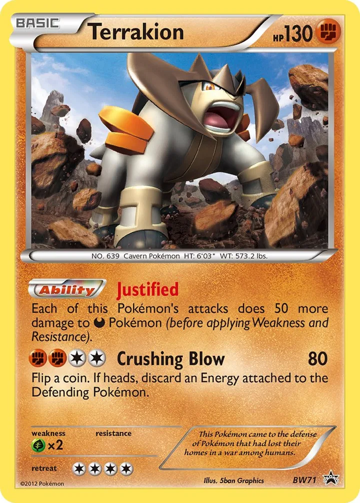 Terrakion, Black & White Promos BW71
