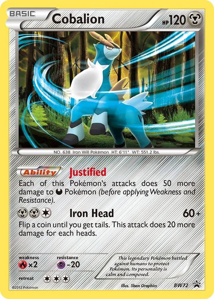 Cobalion, Black & White Promos BW72