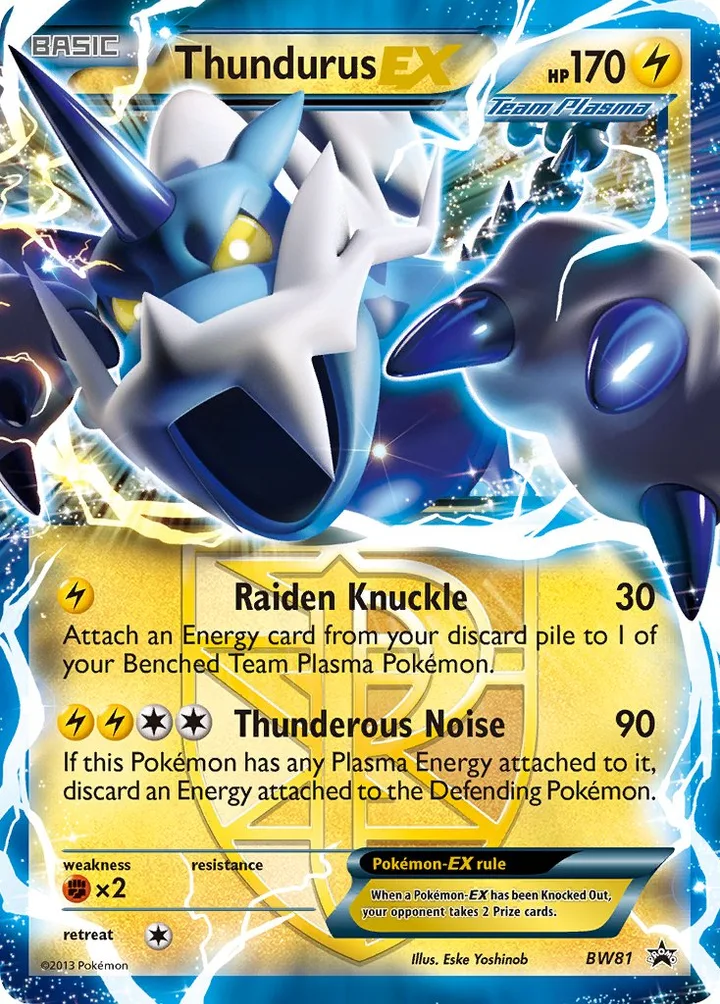 Thundurus-EX, Black & White Promos BW81
