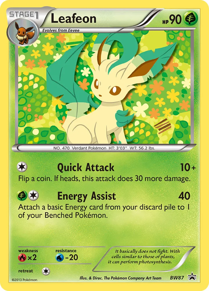 Leafeon, Black & White Promos BW87