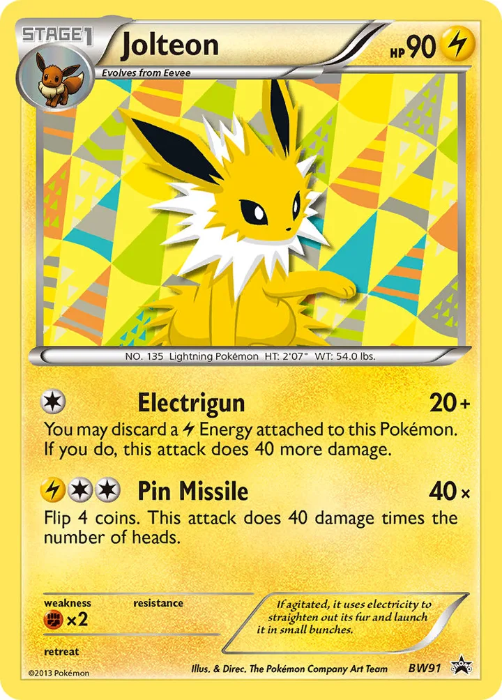 Jolteon, Black & White Promos BW91