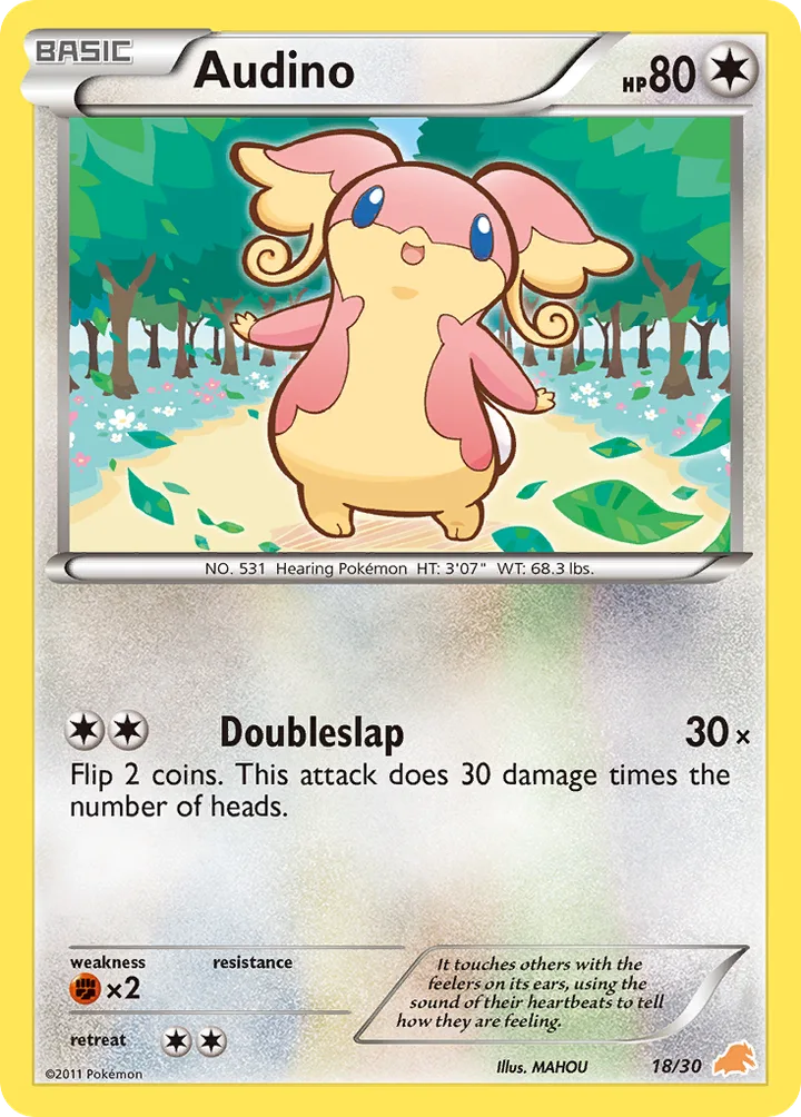 Audino, Black & White Trainer Kit—Excadrill 18/30