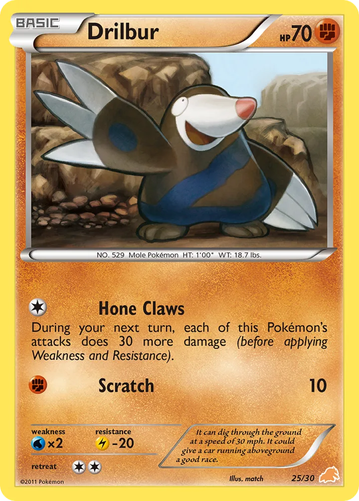 Drilbur, Black & White Trainer Kit—Excadrill 25/30