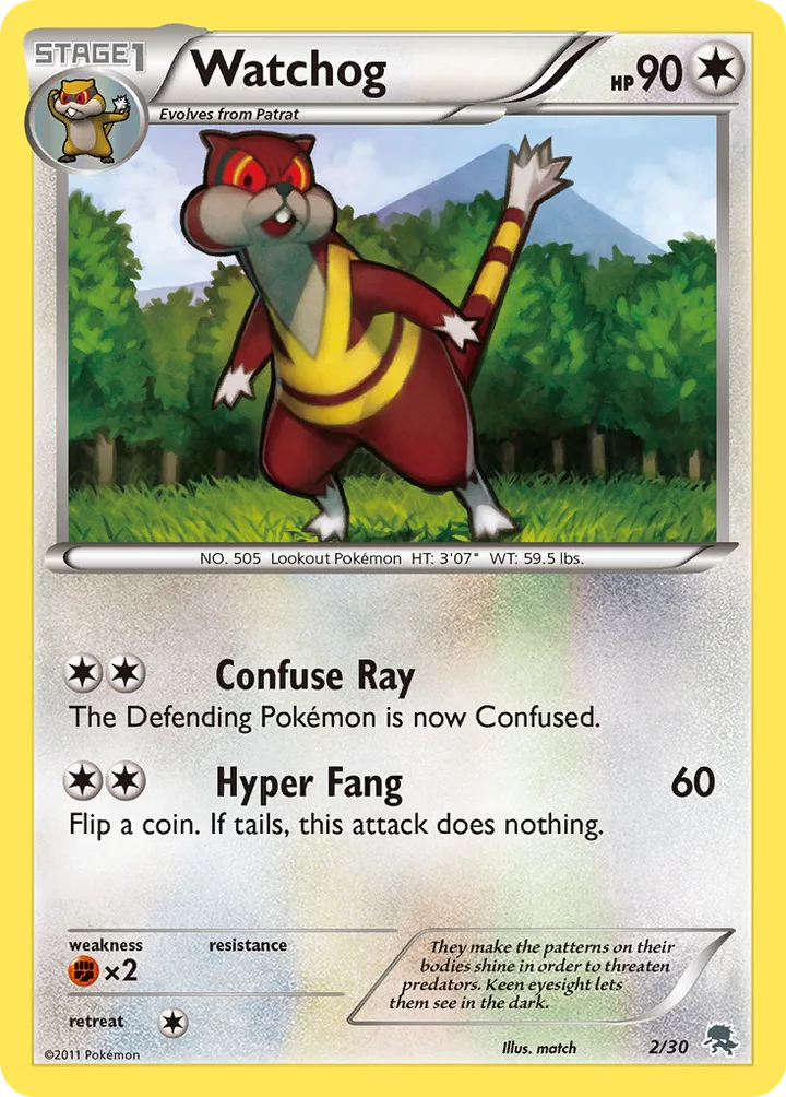 Watchog, Black & White Trainer Kit—Zoroark 2/30