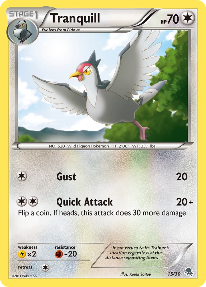 Tranquill, Black & White Trainer Kit—Zoroark 15/30