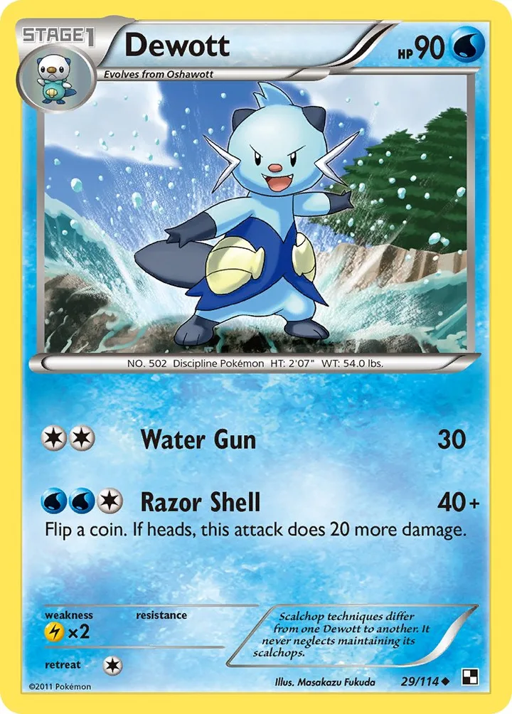 Dewott, Black & White 29/114