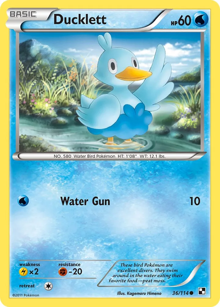 Ducklett, Black & White 36/114