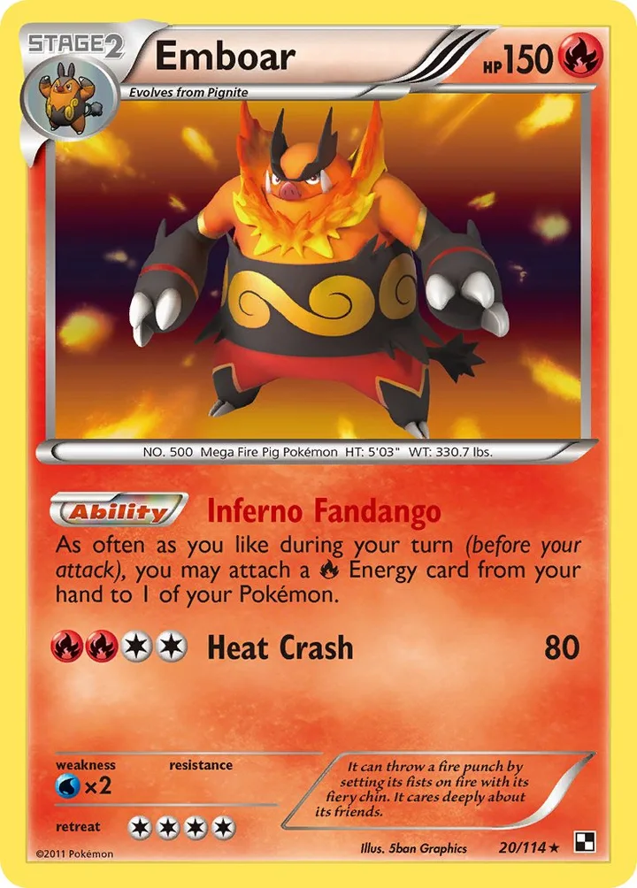 Emboar, Black & White 20/114