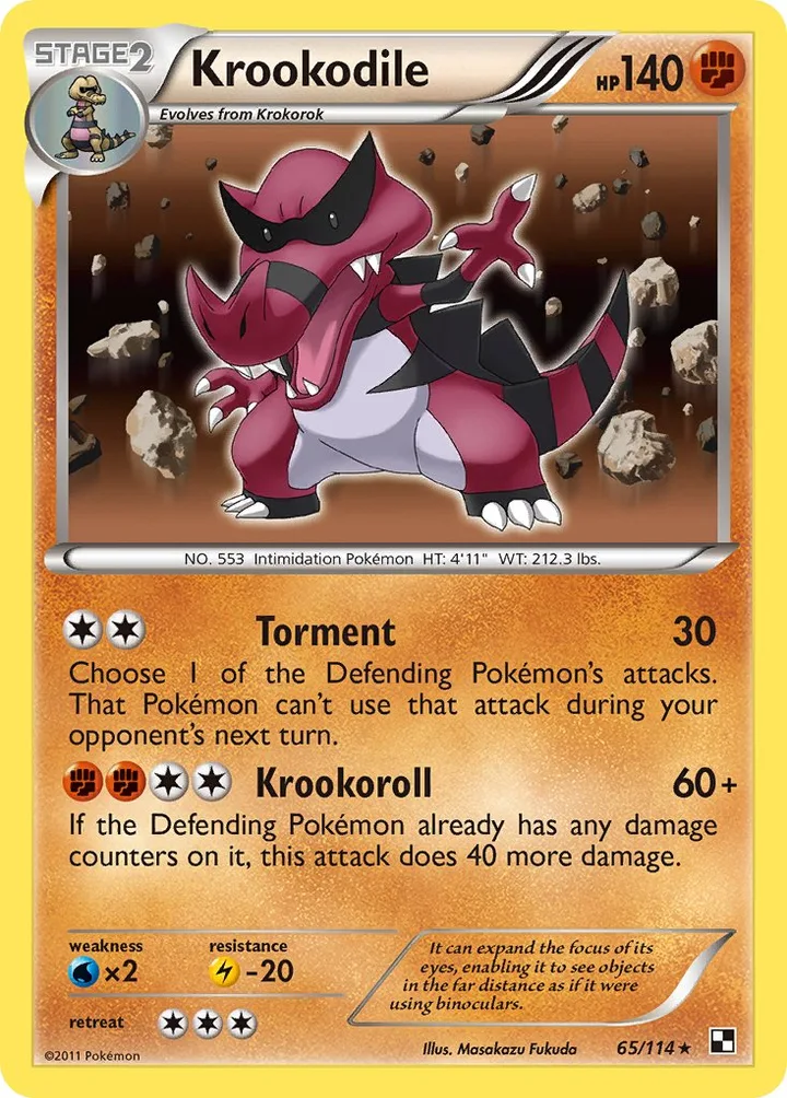 Krookodile, Black & White 65/114