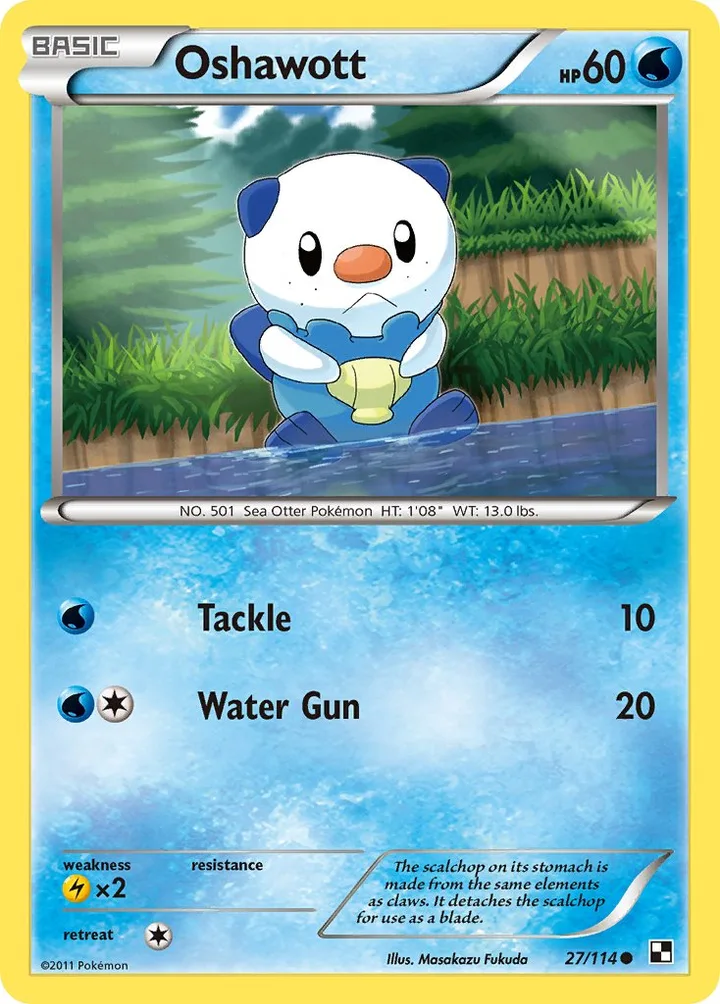 Oshawott, Black & White 27/114
