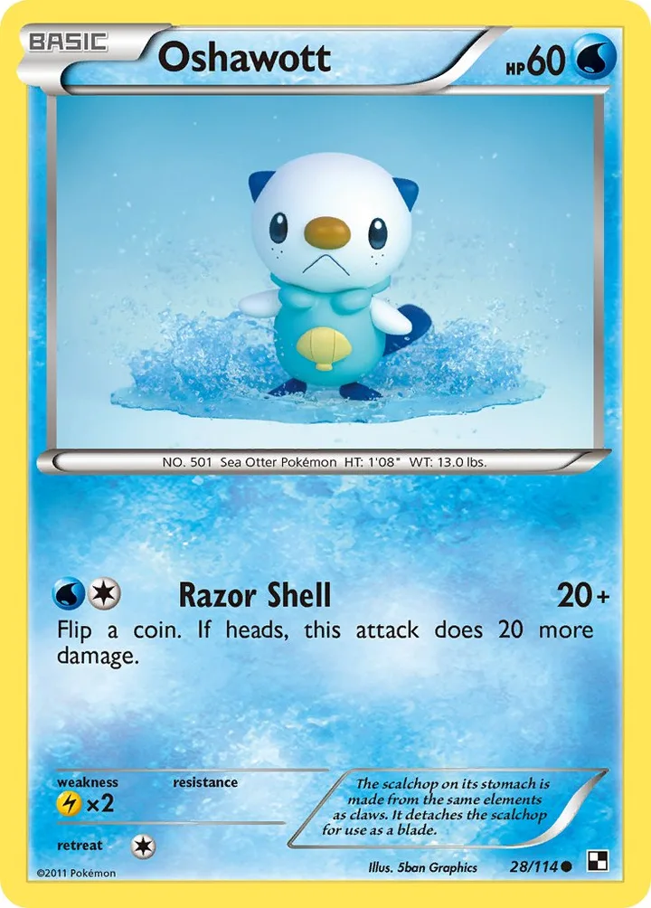 Oshawott, Black & White 28/114