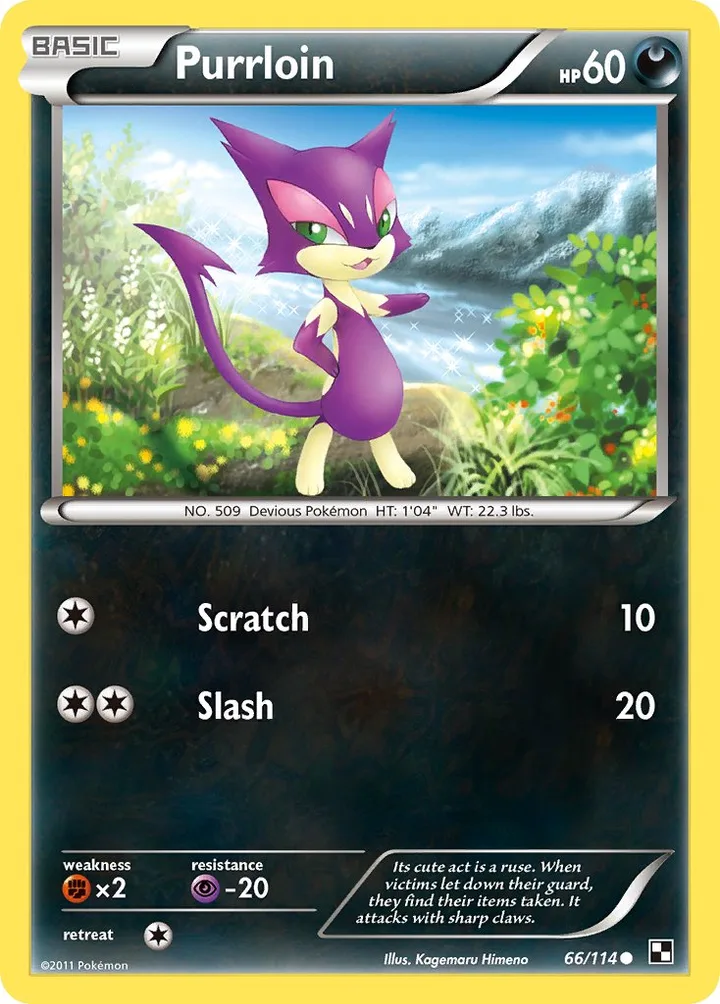 Purrloin, Black & White 66/114