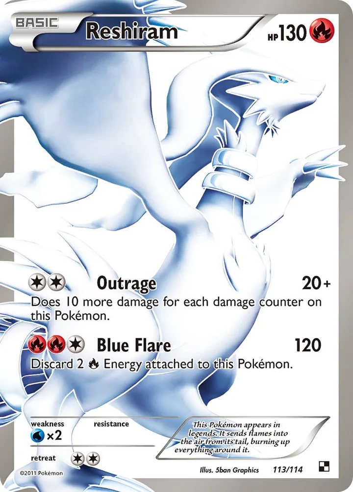 Reshiram, Black & White 113/114