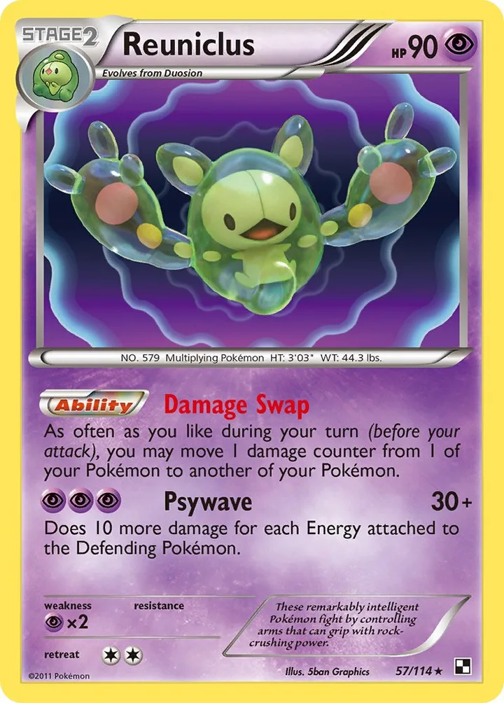 Reuniclus, Black & White 57/114