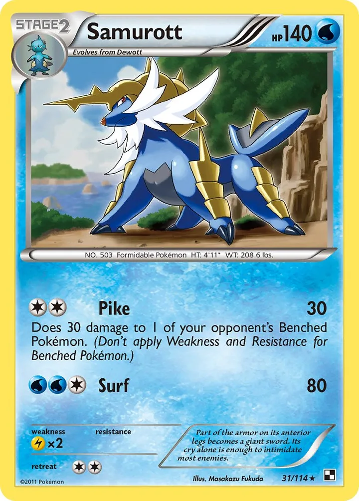 Samurott, Black & White 31/114