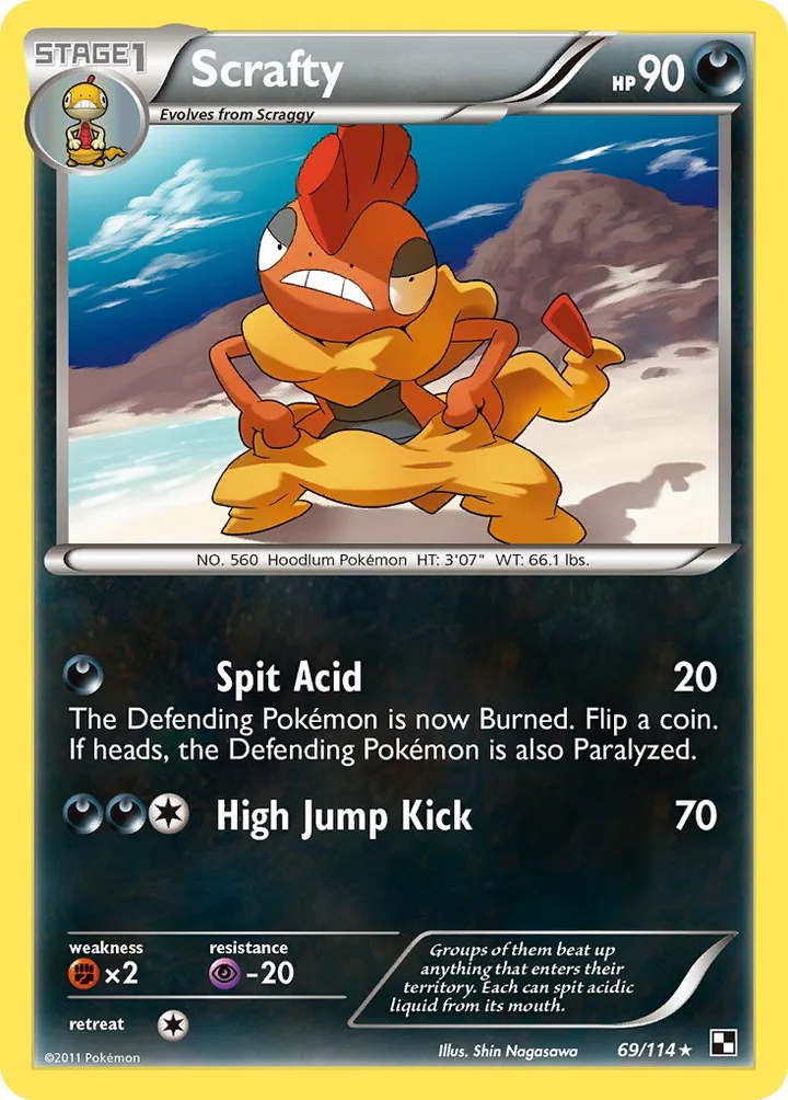 Scrafty, Black & White 69/114