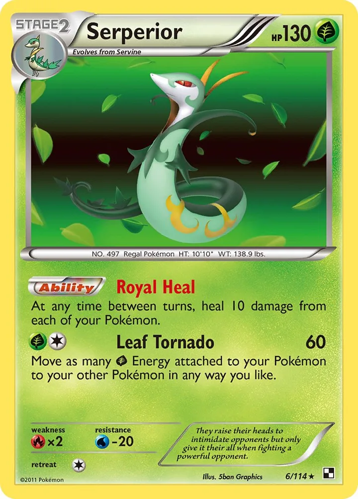 Serperior, Black & White 6/114