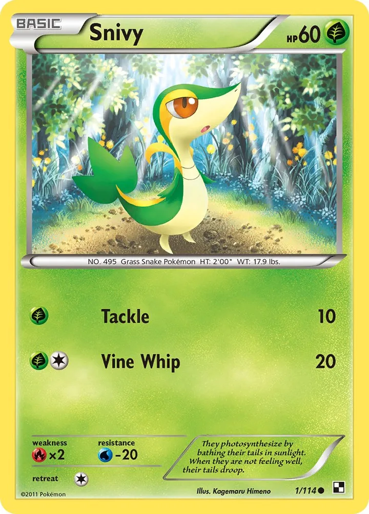 Snivy, Black & White 1/114