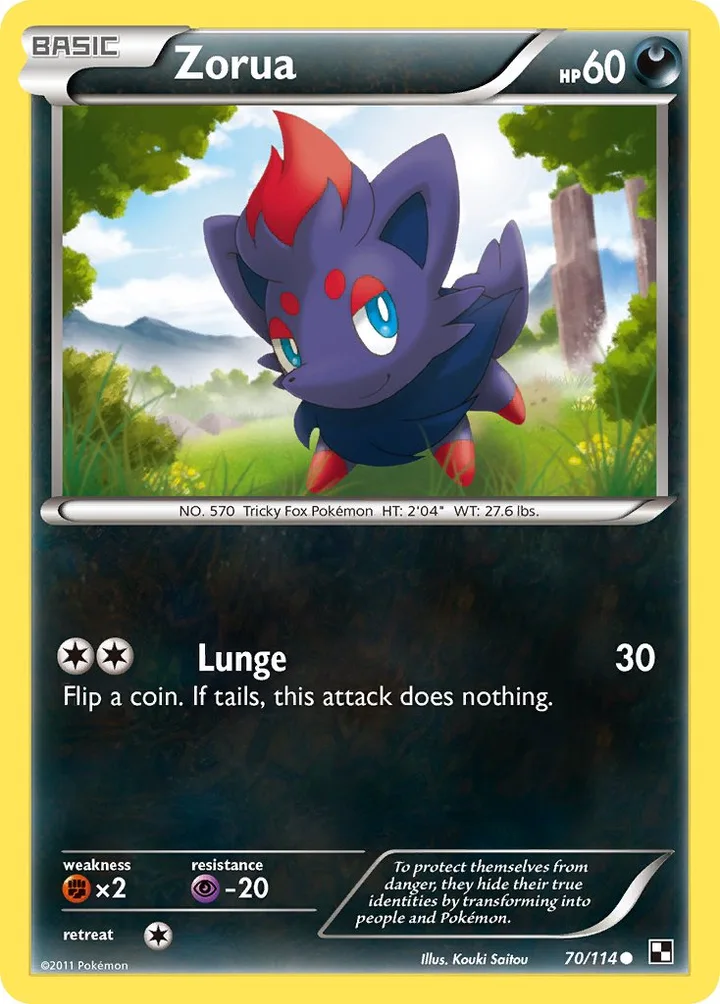 Zorua, Black & White 70/114