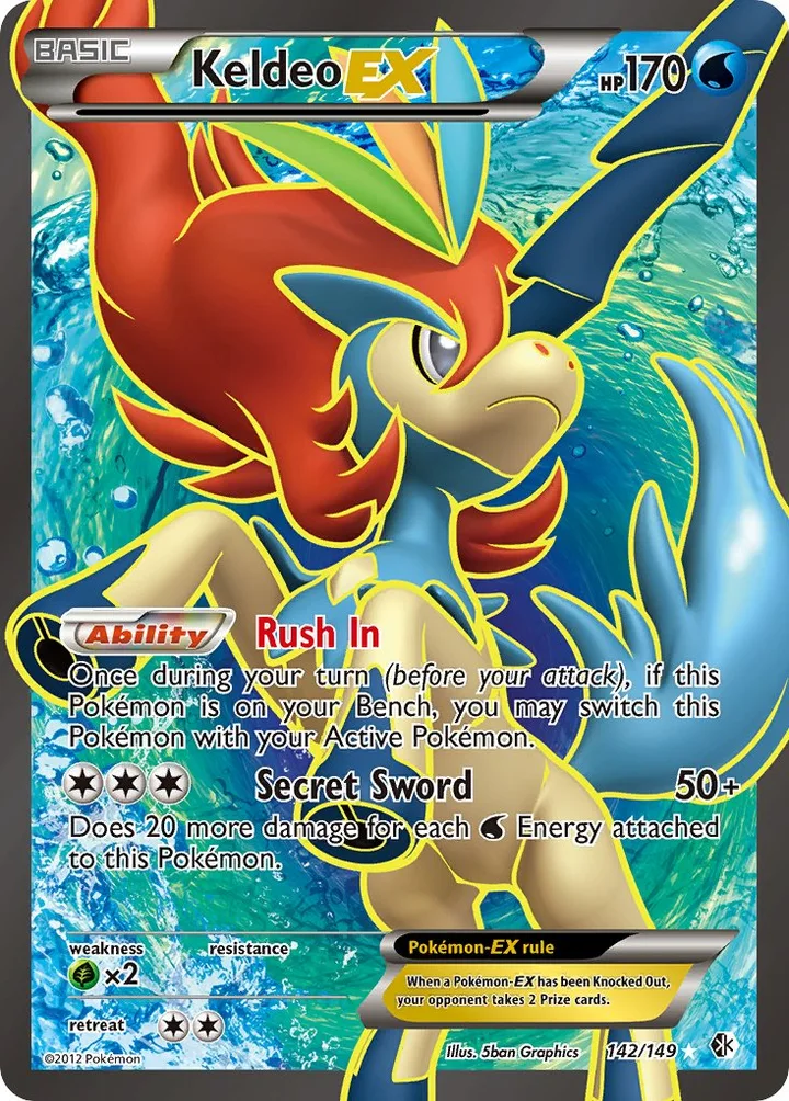 Keldeo-EX, Boundaries Crossed 142/149