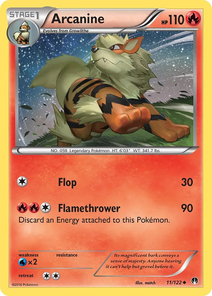 Arcanine, BREAKpoint 11/122