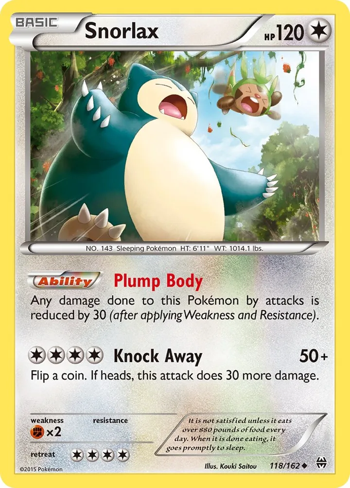 Snorlax, BREAKthrough 118/162