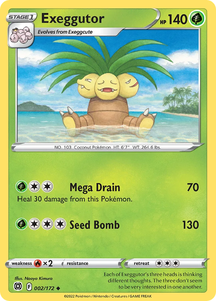 Exeggutor, Brilliant Stars 002/172