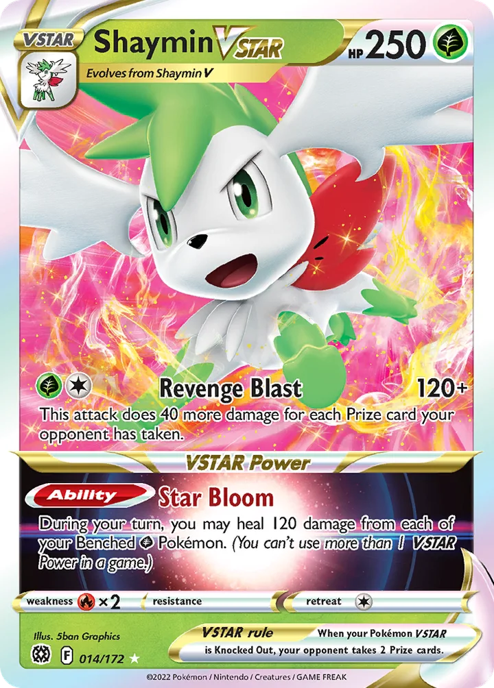 Shaymin VSTAR, Brilliant Stars 014/172