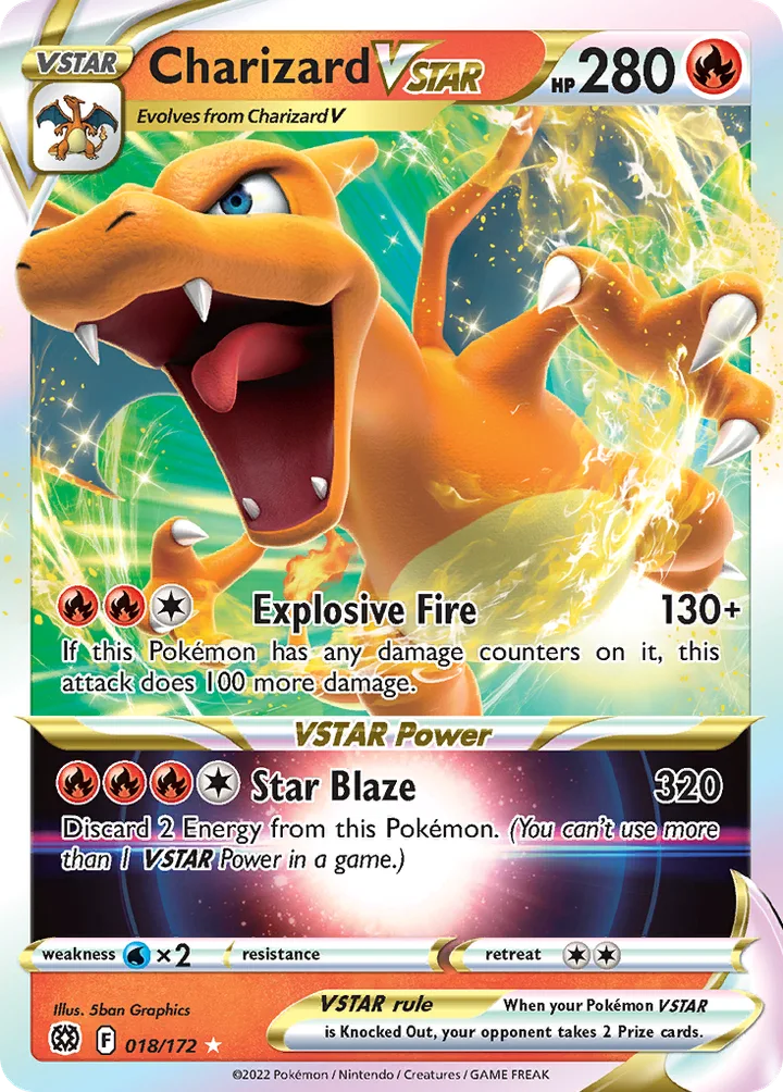 Charizard VSTAR, Brilliant Stars 018/172