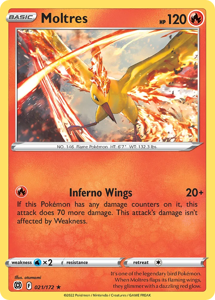 Moltres, Brilliant Stars 021/172