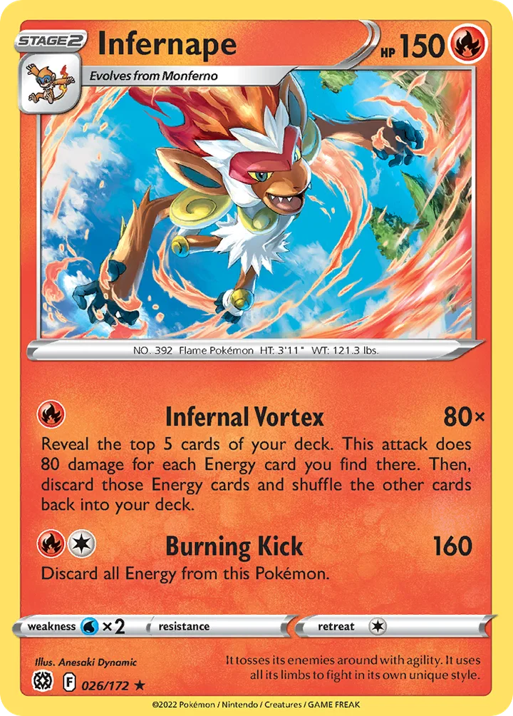 Infernape, Brilliant Stars 026/172