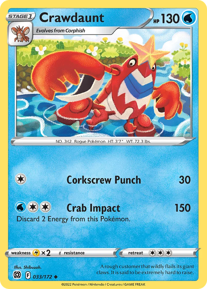 Crawdaunt, Brilliant Stars 033/172