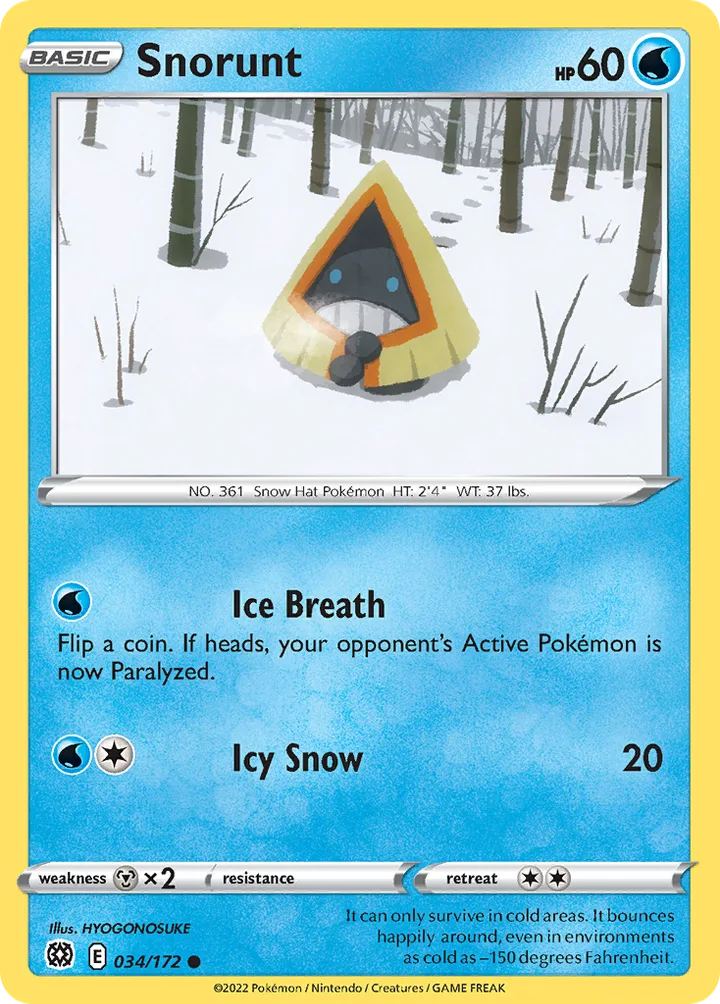 Snorunt, Brilliant Stars 034/172