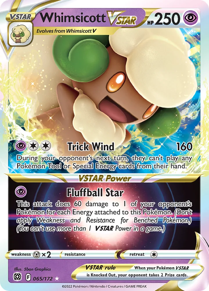 Whimsicott VSTAR, Brilliant Stars 065/172