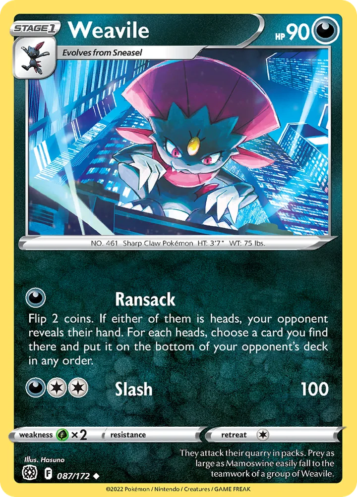 Weavile, Brilliant Stars 087/172