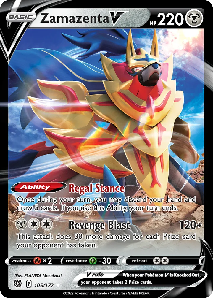 Zamazenta V, Brilliant Stars 105/172