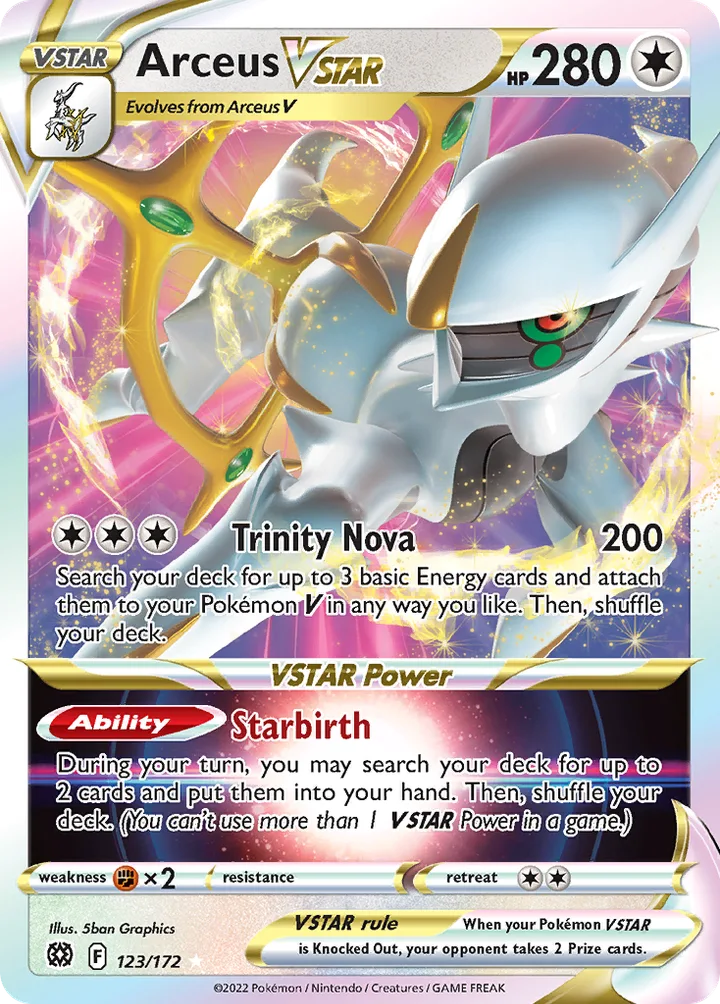 Arceus VSTAR, Brilliant Stars 123/172