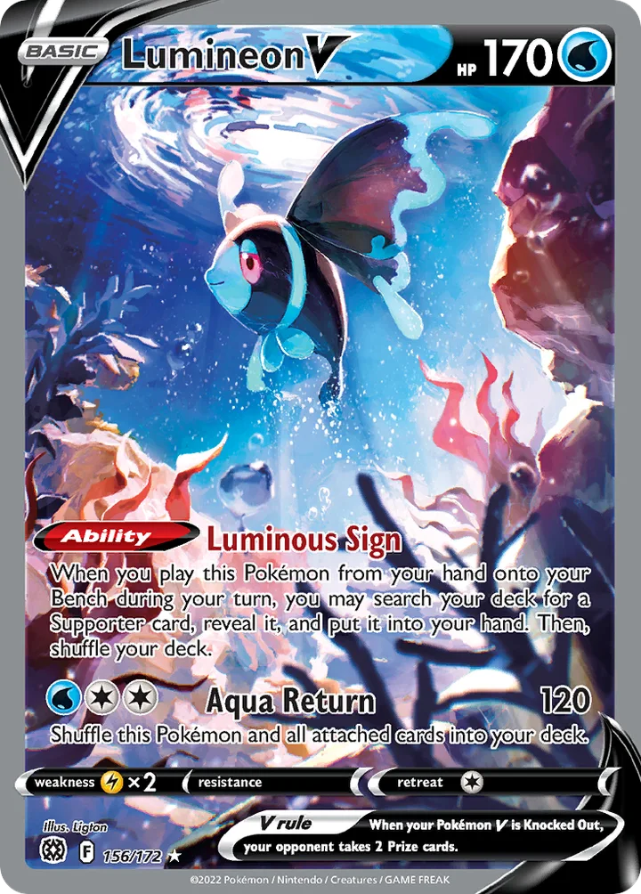 Lumineon V, Brilliant Stars 156/172