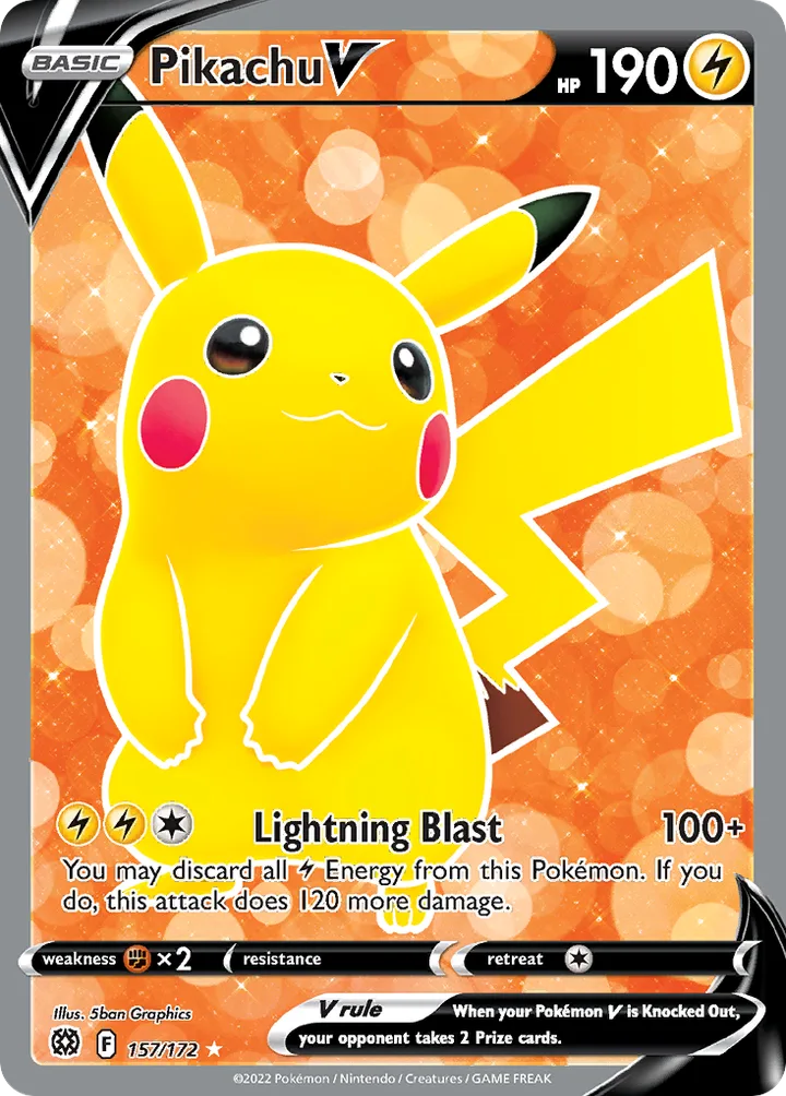 Pikachu V, Brilliant Stars 157/172