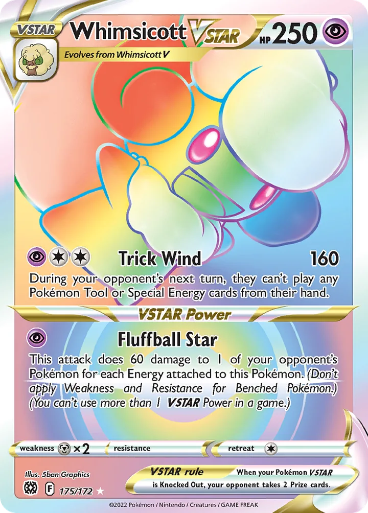 Whimsicott VSTAR, Brilliant Stars 175/172